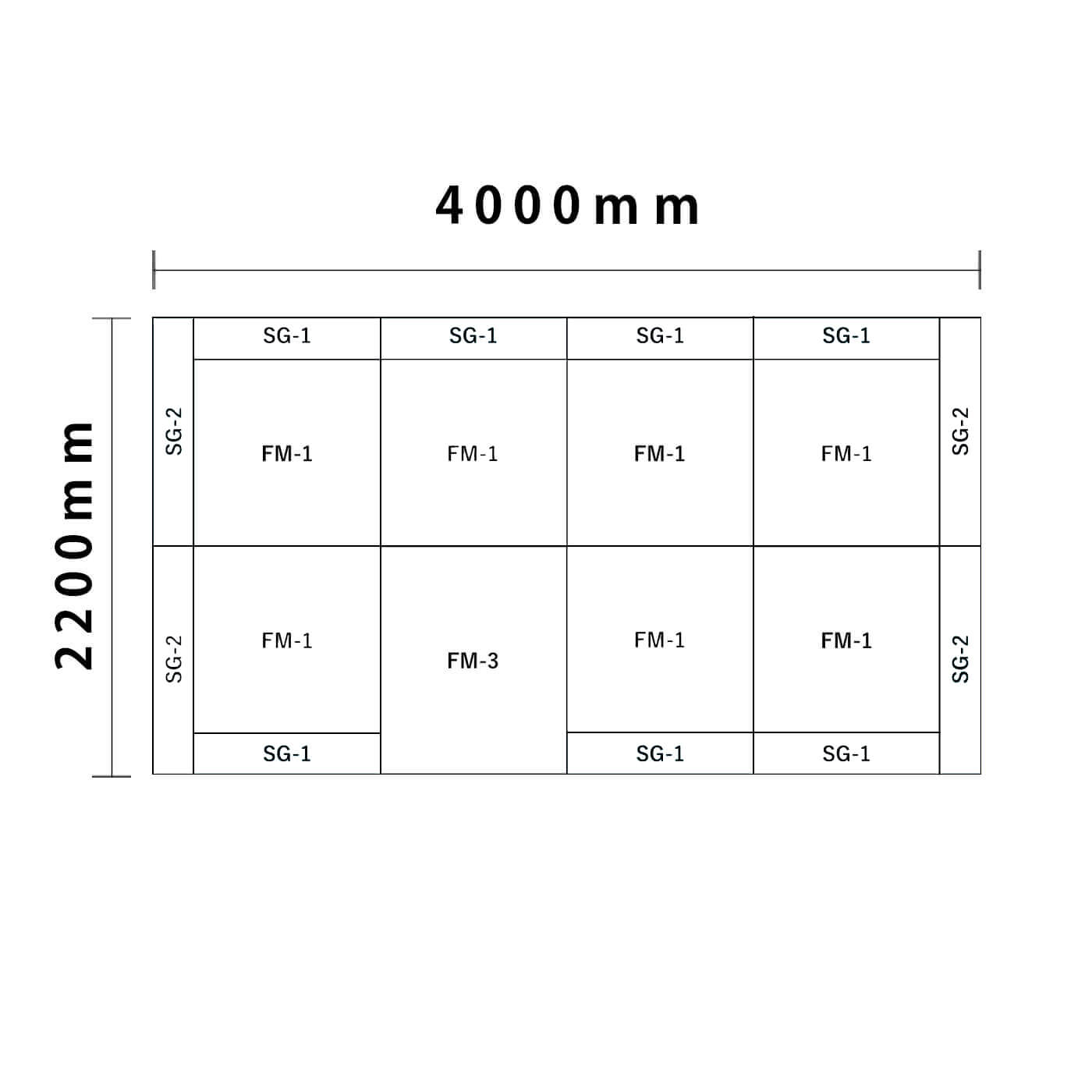 リスシリーズ 4畳　入口付き図面