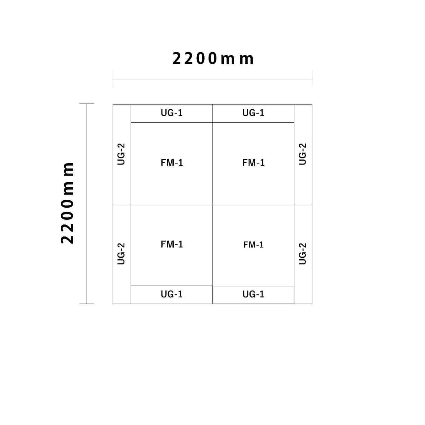 ウェーブシリーズ 2畳図面