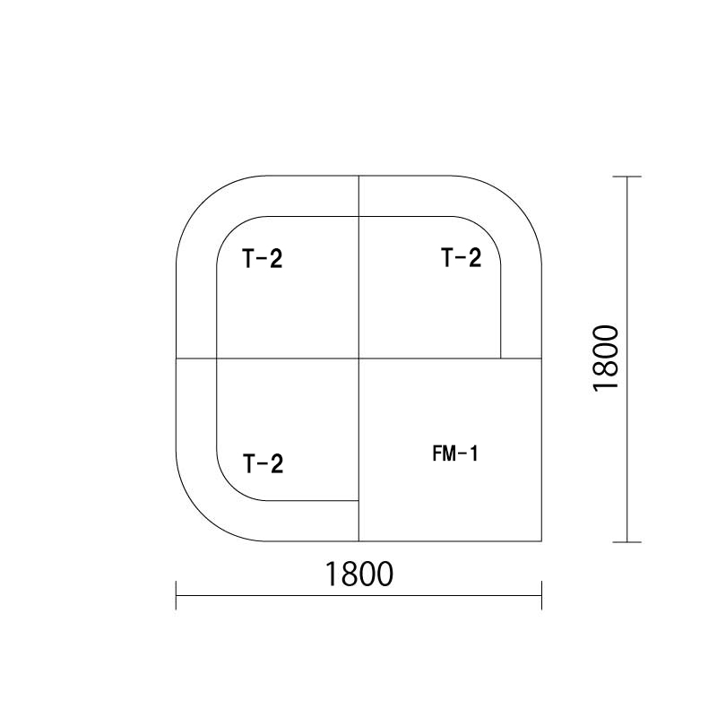 コスモスシリーズ 2畳 入口付き図面