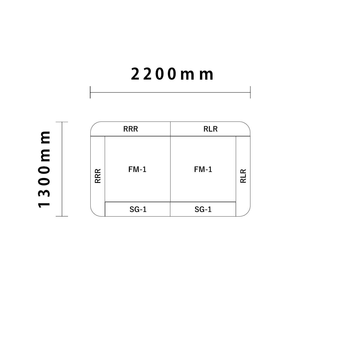リスシリーズ 角R 1畳図面