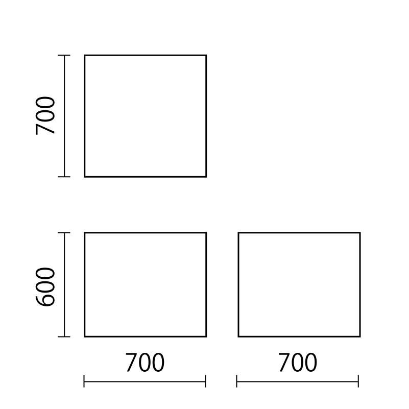 ジャングルブロック　角ブロック大図面