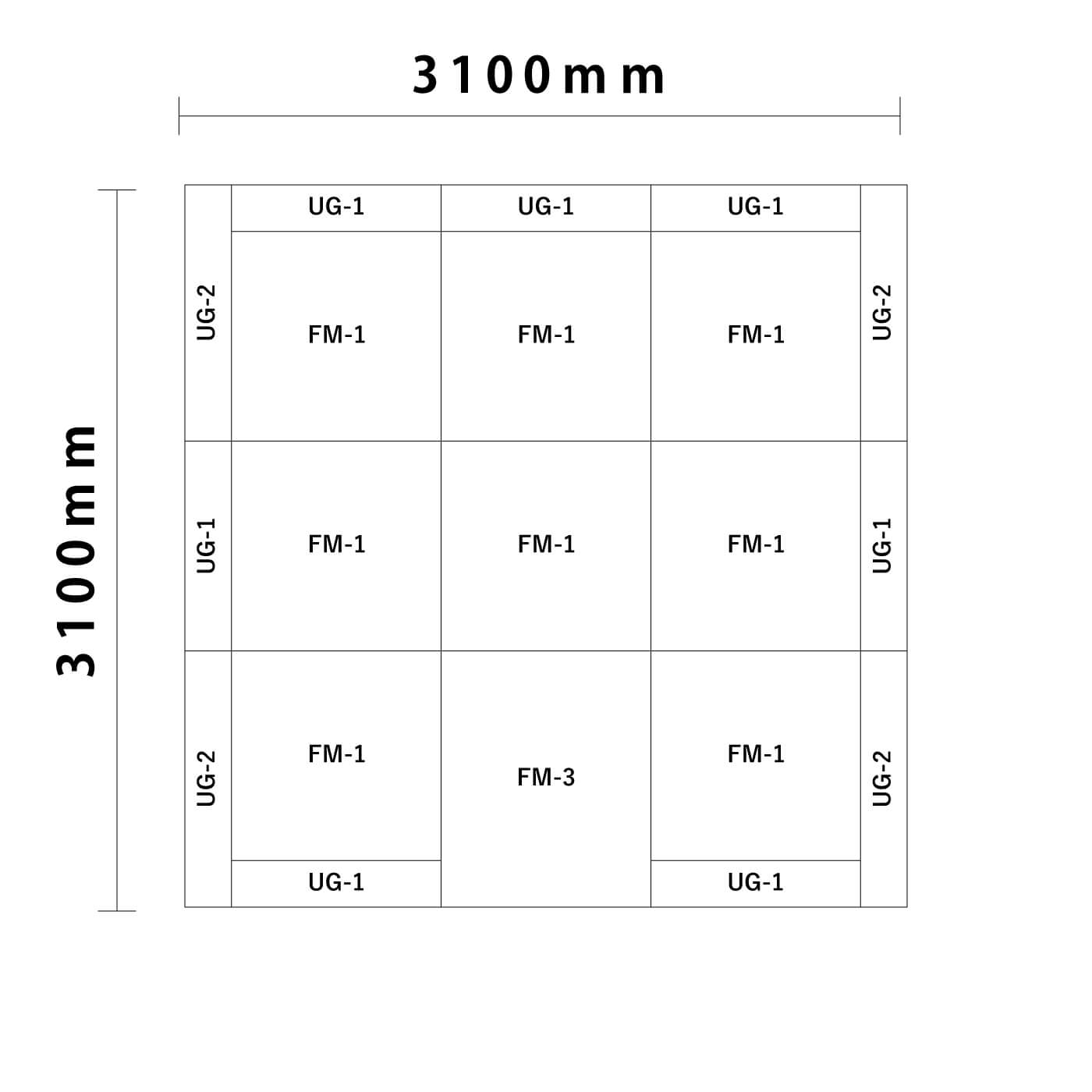 ウェーブシリーズ 4.5畳 入口付き図面