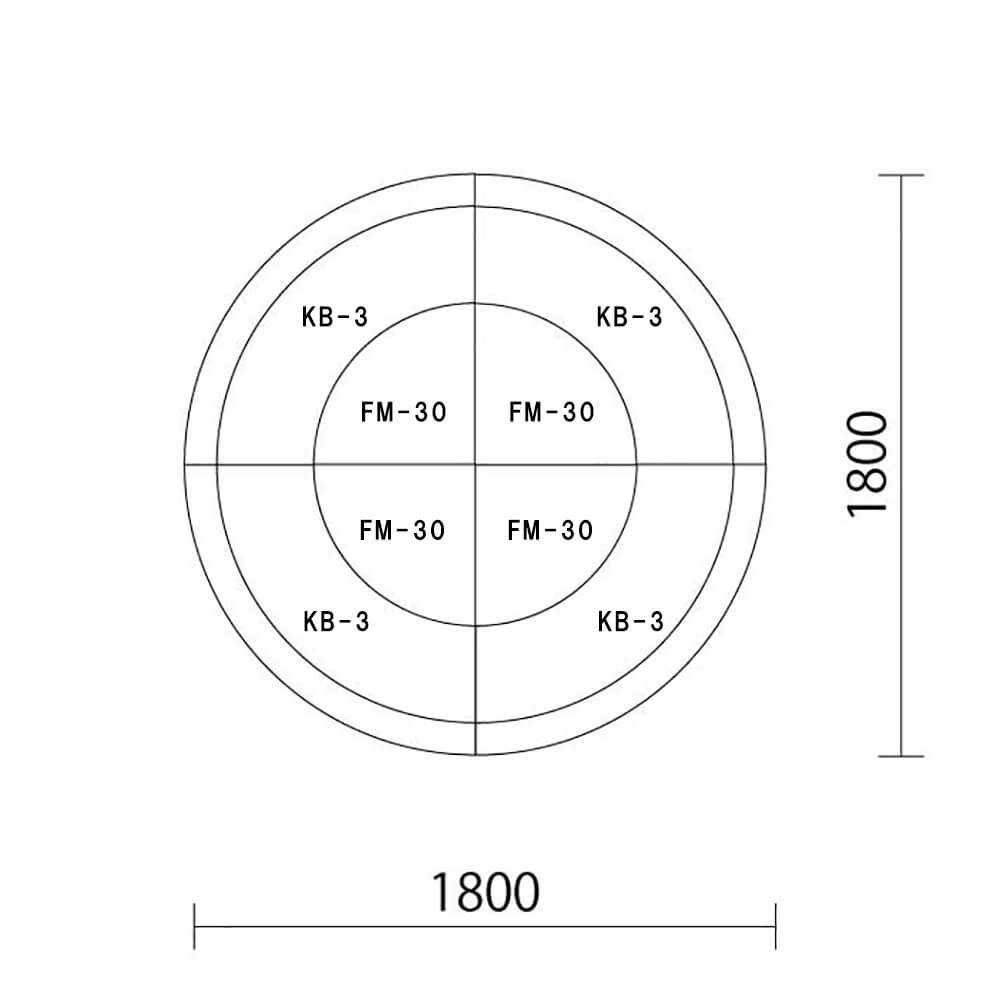 タンポポシリーズ　円型プランＡ図面