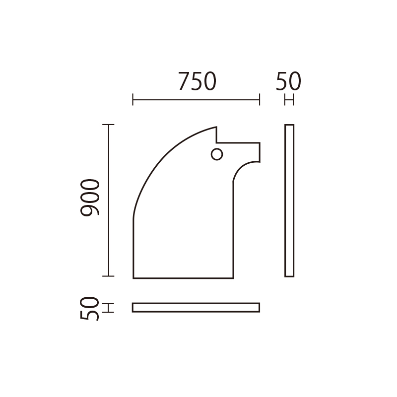 アニマルウォール　KDP-1　イヌ図面