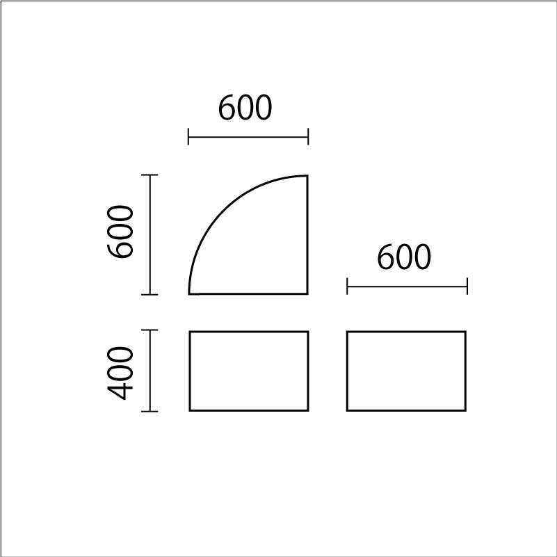 ソフトクッション　踊り場R型　SK-13図面
