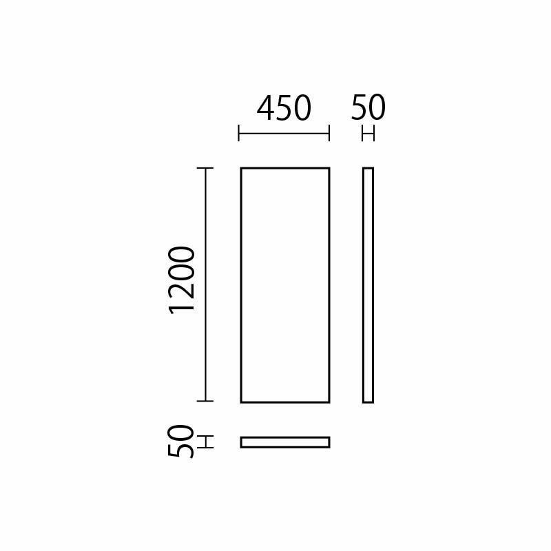ウォールマット　W450×H1200　UM-32図面