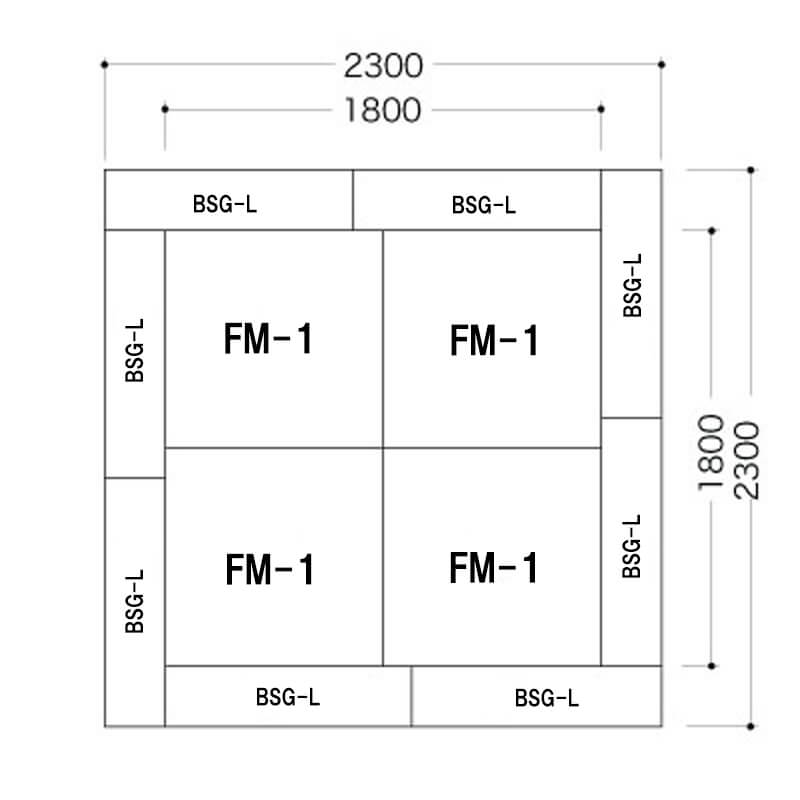 ブロックシリーズ2畳図面