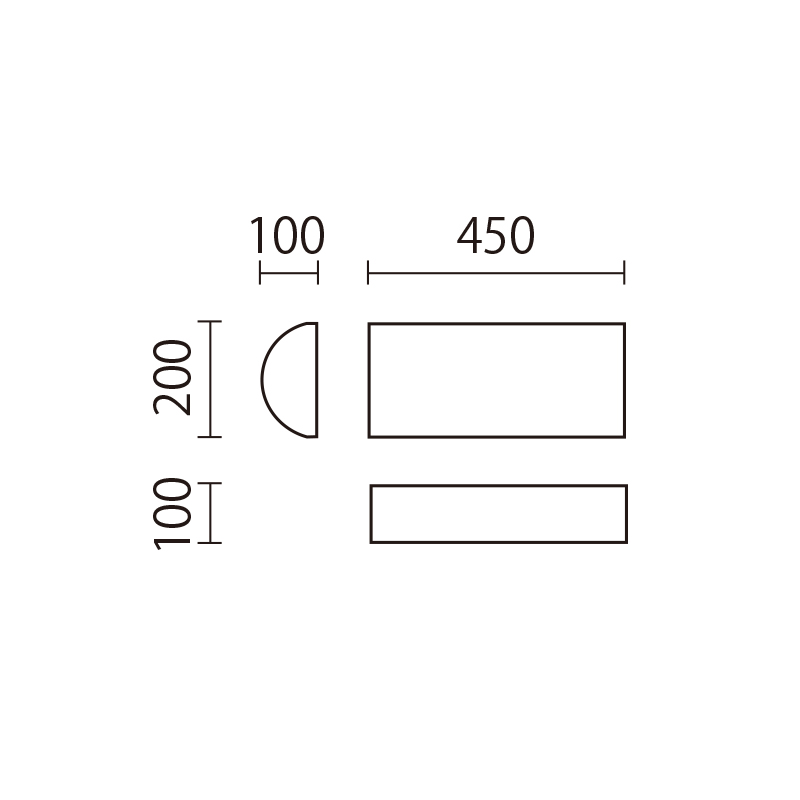 フォレスト半丸太　RPK-450図面