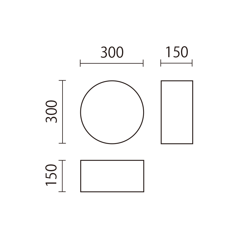キッズクッション　バランス切り株　BKK-3図面