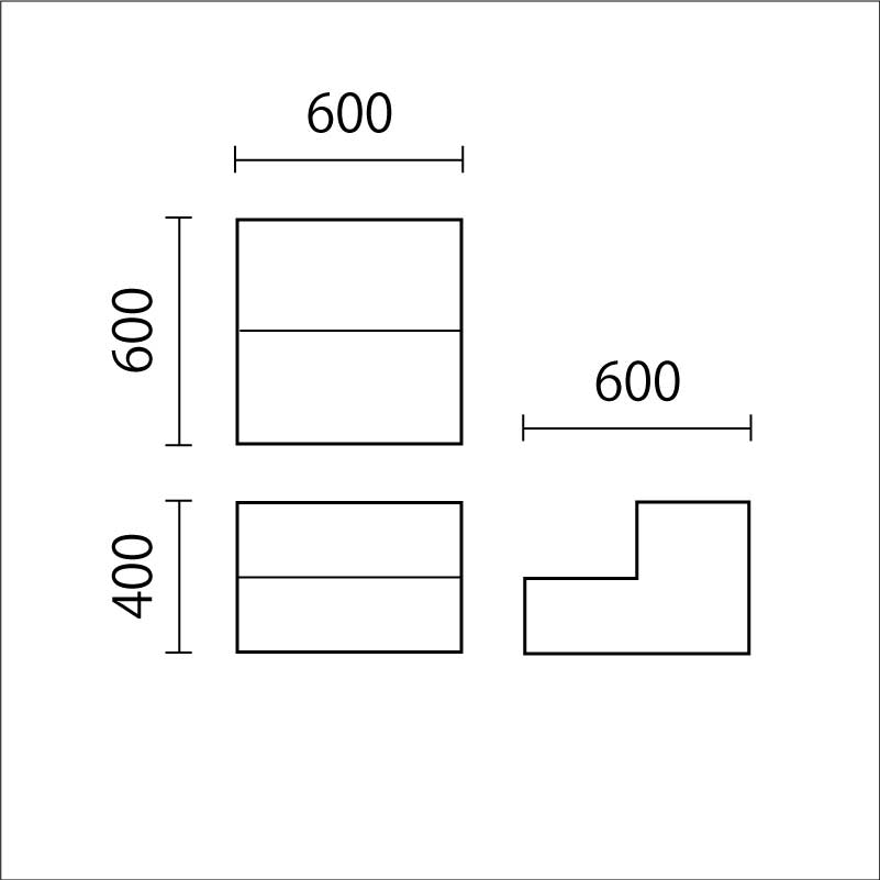 ソフトクッション　2段階段　SK-5図面