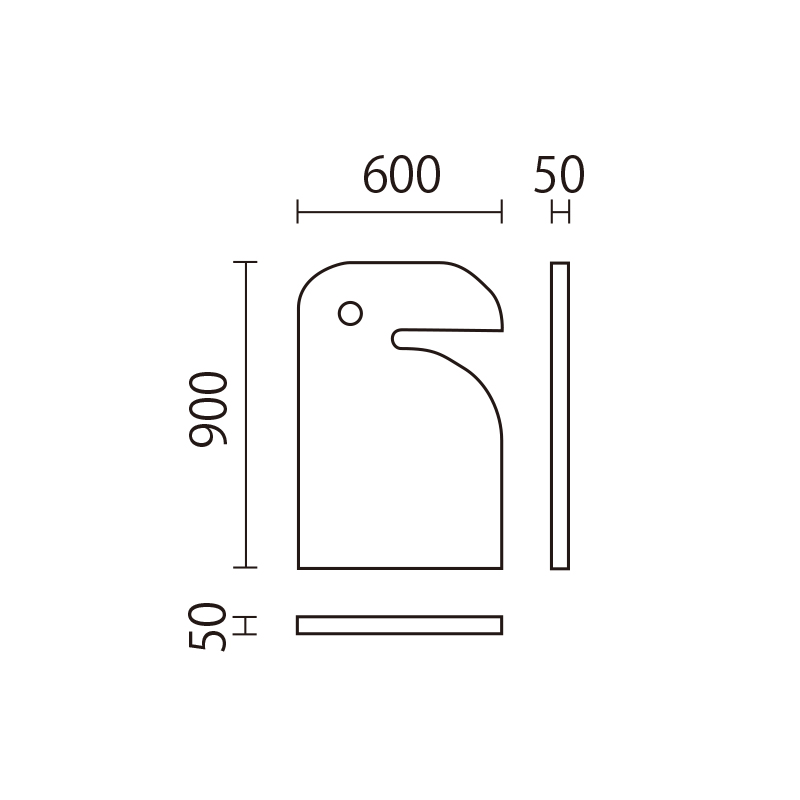 アニマルウォール　KDP-3　トリ図面