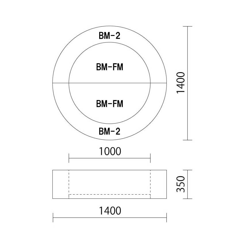 ミニボールプール　カラーボールなし図面