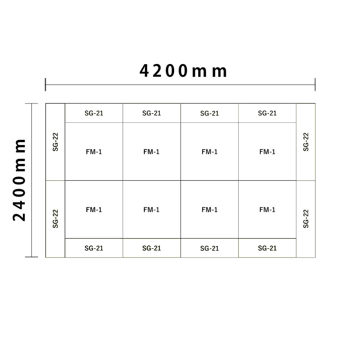 バンビシリーズ 4畳プラン図面