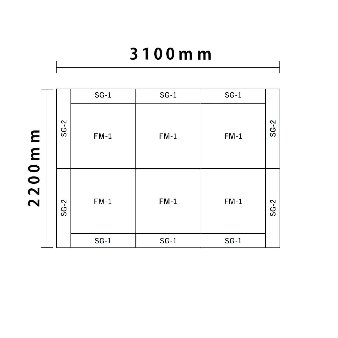 リスシリーズ 3畳プラン図面