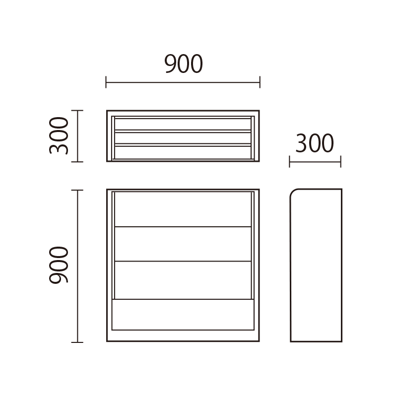 ビックマガジンラック　BMR-1図面
