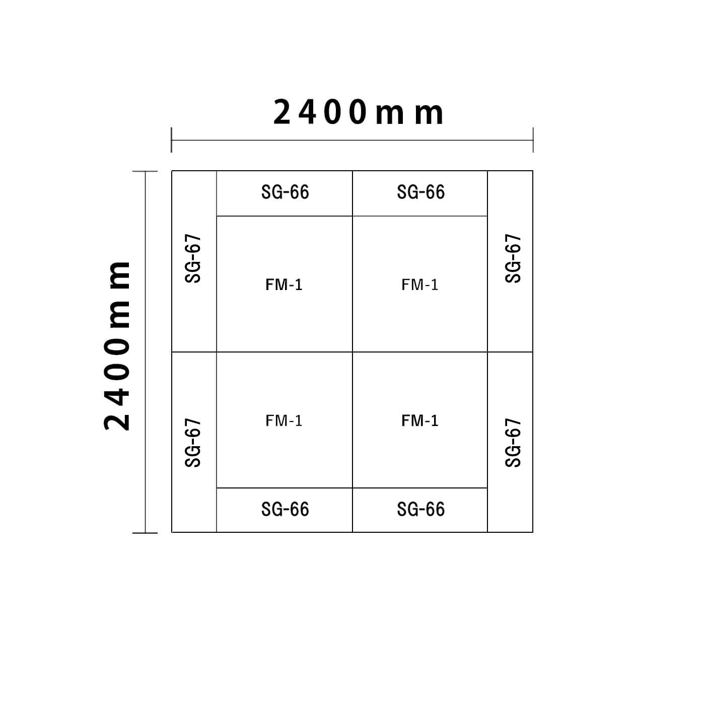 ライオンシリーズ 2畳プランA図面