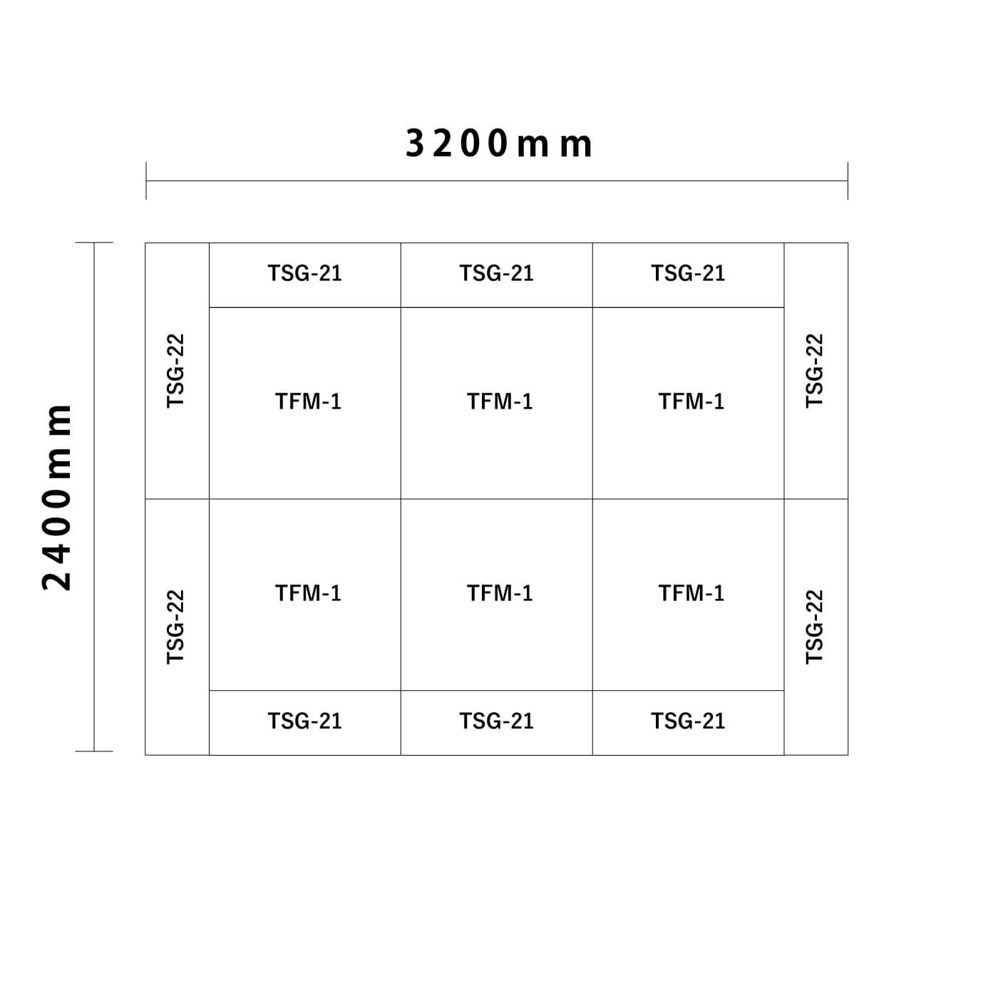 クレピスシリーズ 3畳図面
