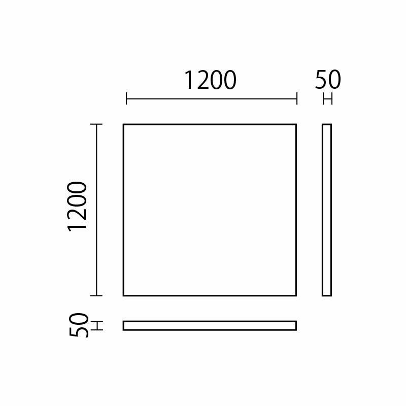ウォールマット　W1200×H1200　UM-37図面