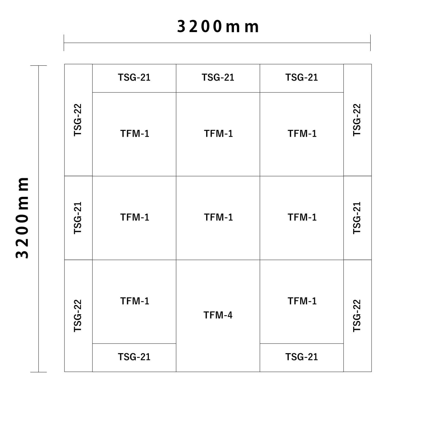 クレピスシリーズ 4.5畳 入口付き図面