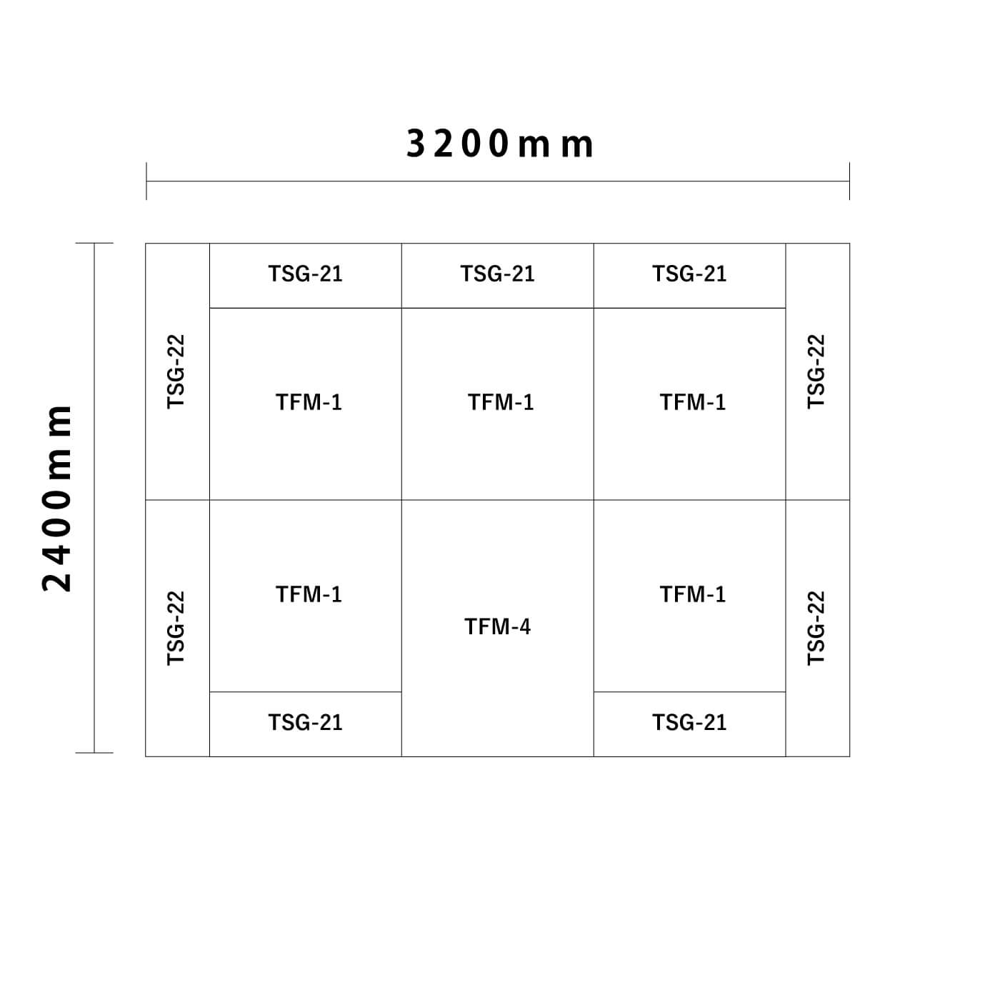 クレピスシリーズ 3畳 入口付き図面
