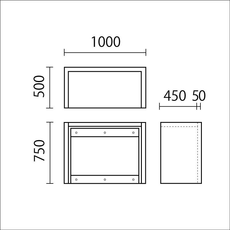 キッズカウンター 木目　KC-M900MO図面