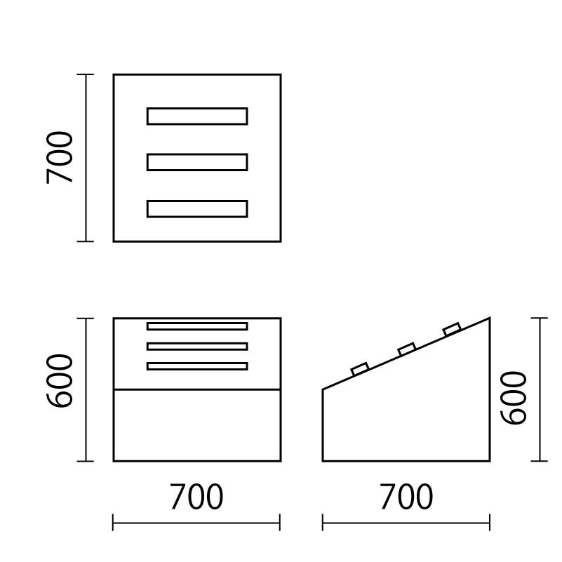 ジャングルブロック　角階段図面