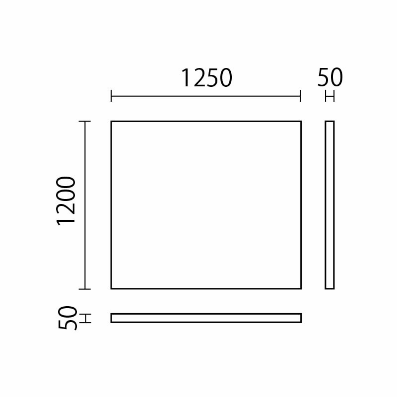 ウォールマット　W1250×H1200　UM-38図面
