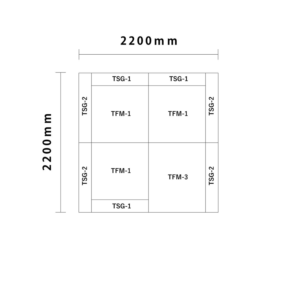 アセロラシリーズ 2畳 入口付き図面
