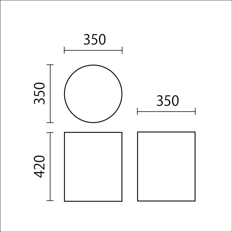フォレスト（切り株クッションBKK-5　樹皮）　BKKF-5図面