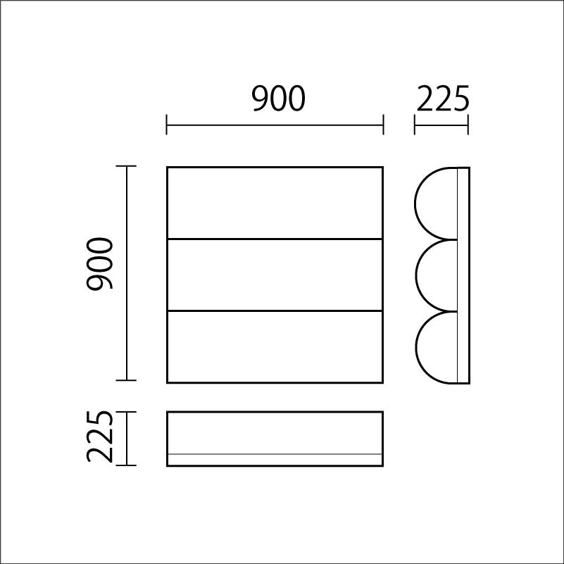 アスレチックシリーズ　丸太ステップ大3　MSP-2図面