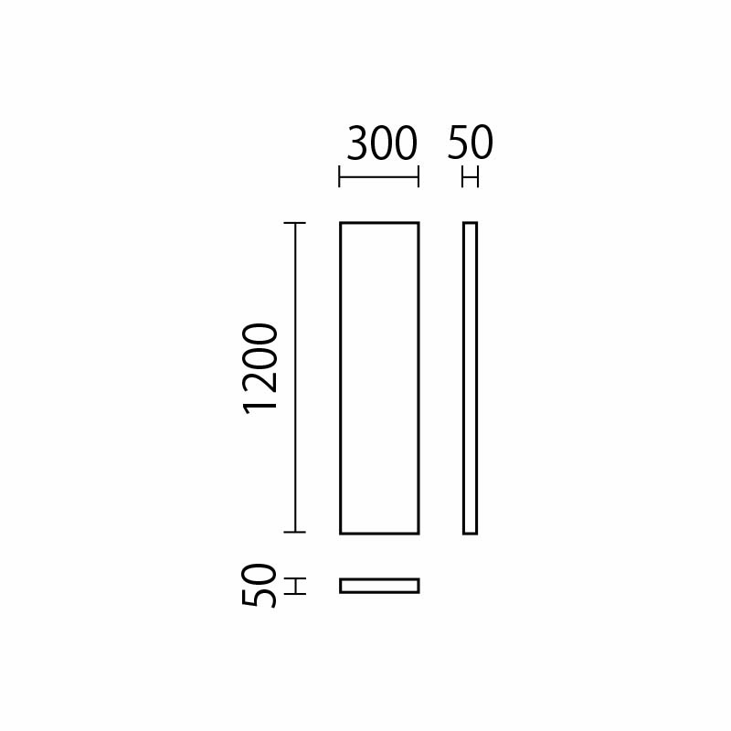 ウォールマット　W300×H1200　UM-31図面