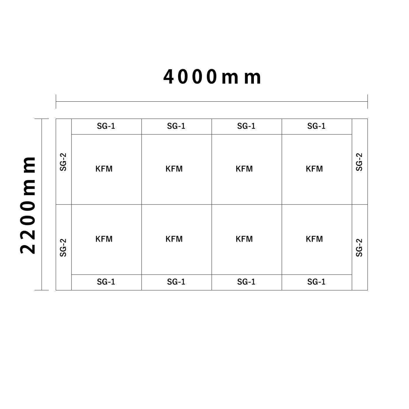 リスシリーズ交通マット 4畳図面