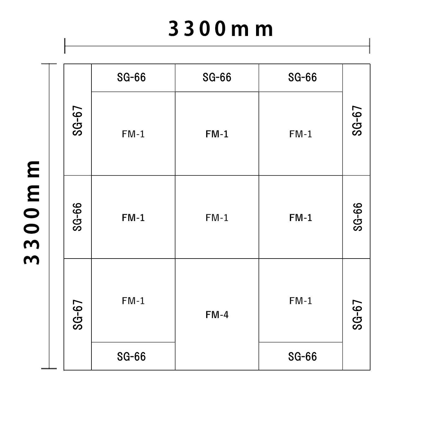 ライオンシリーズ 4.5畳　入口付き図面
