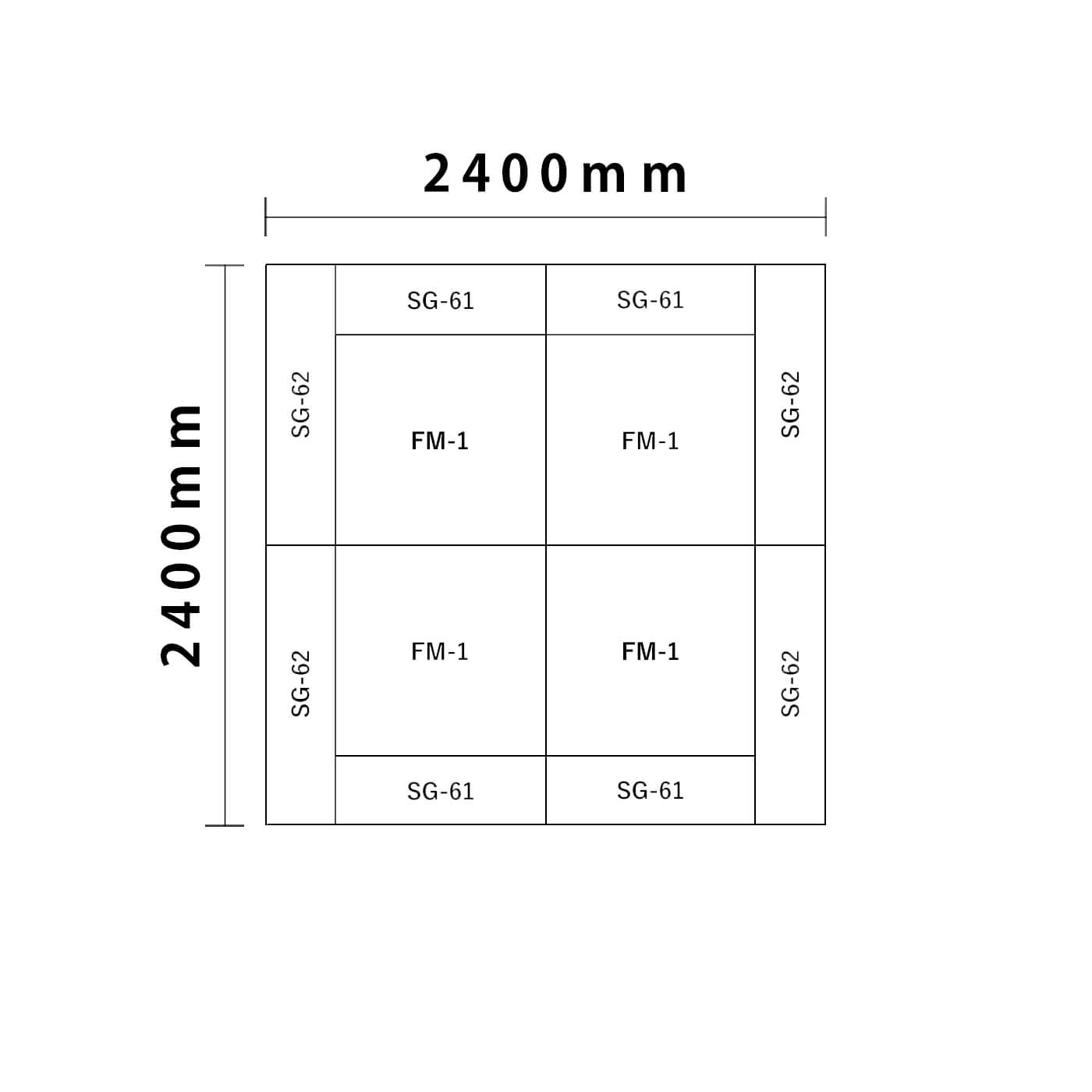 ライオンシリーズ 2畳プランA図面