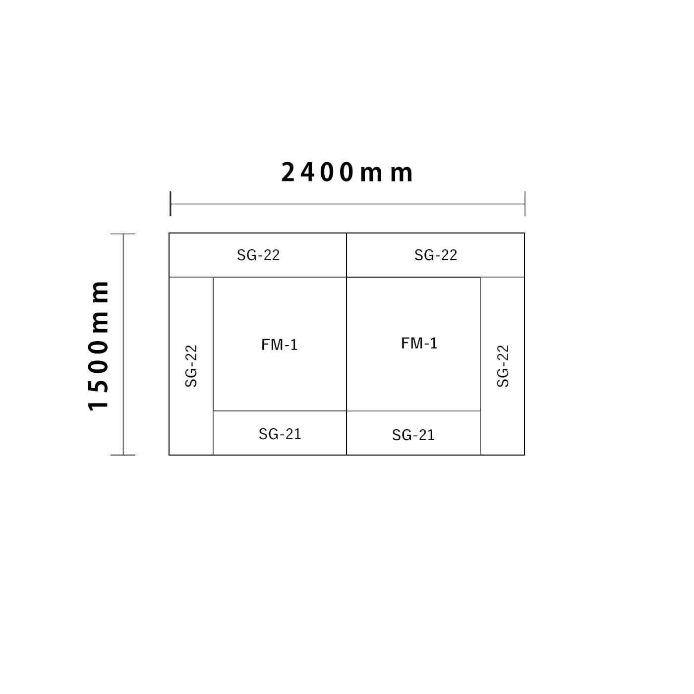 バンビシリーズ 1畳プラン図面