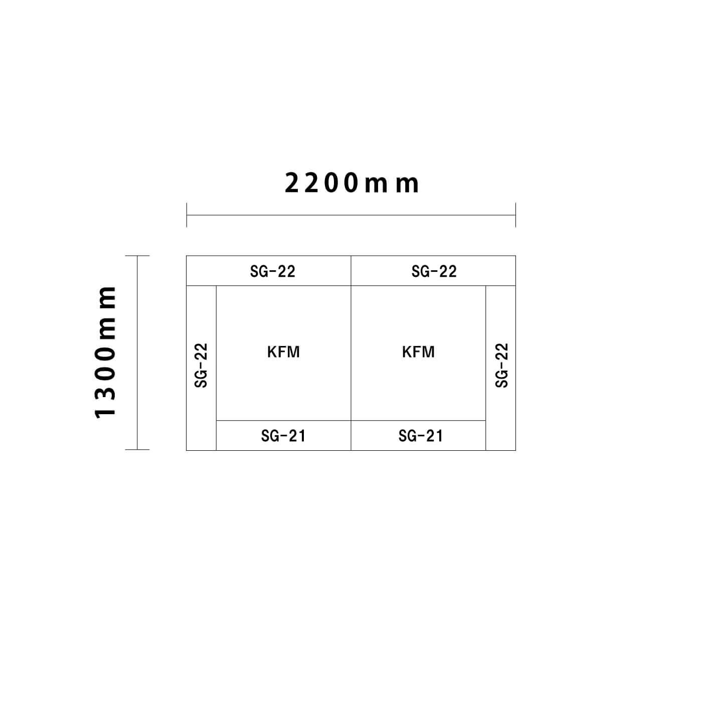 リスシリーズ交通マット 1畳図面