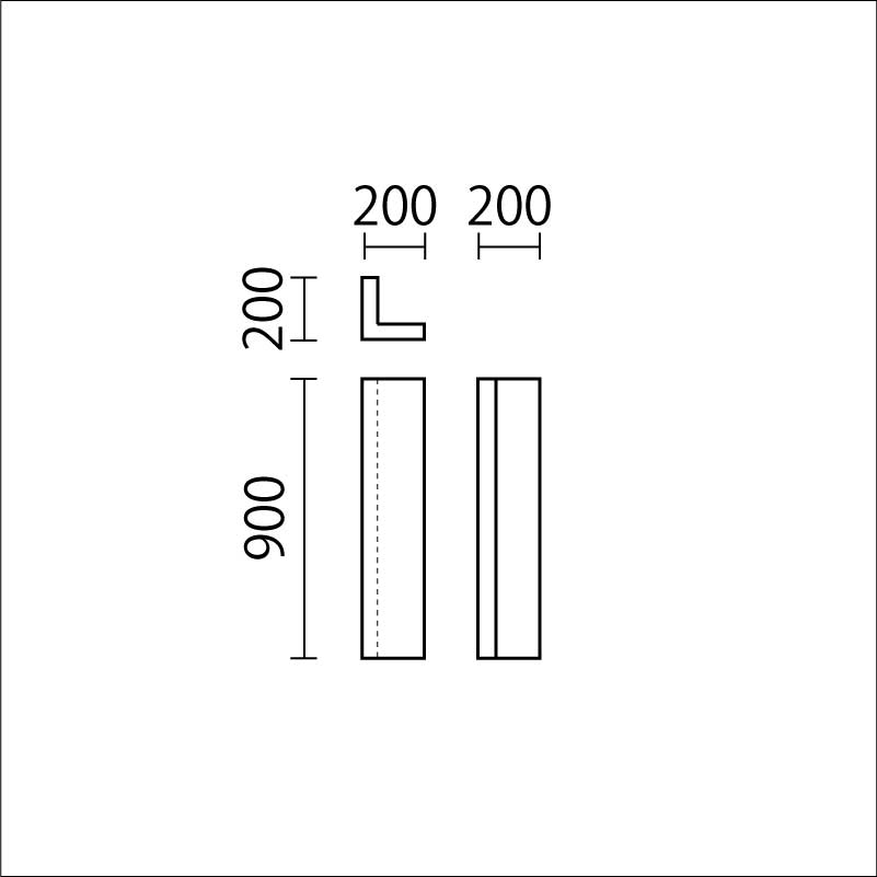 コーナーガードH900　KG-11図面