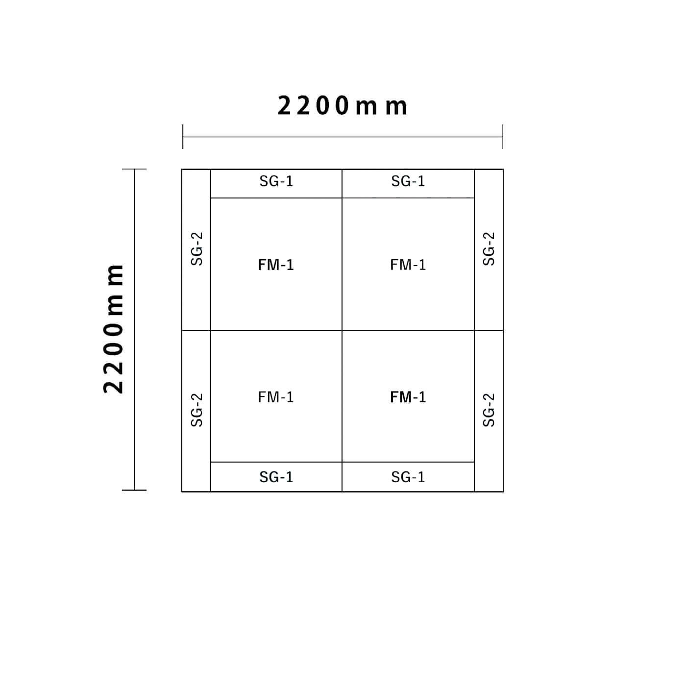 リスシリーズ 2畳プラン図面