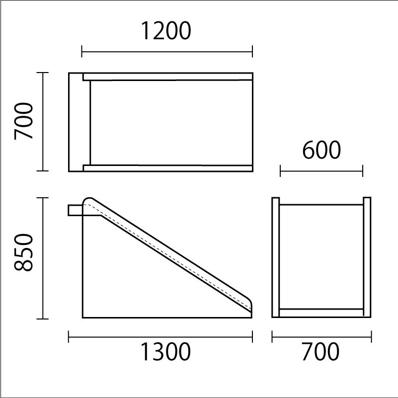 ボールプール　滑り台　P-SD図面