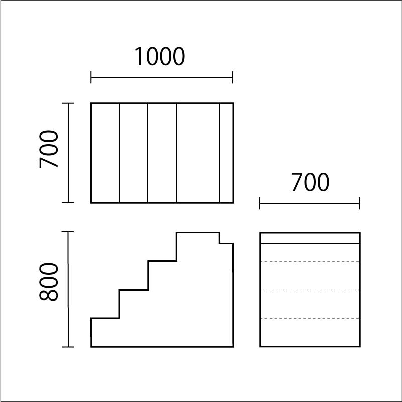 ボールプール　階段　P-KD　図面