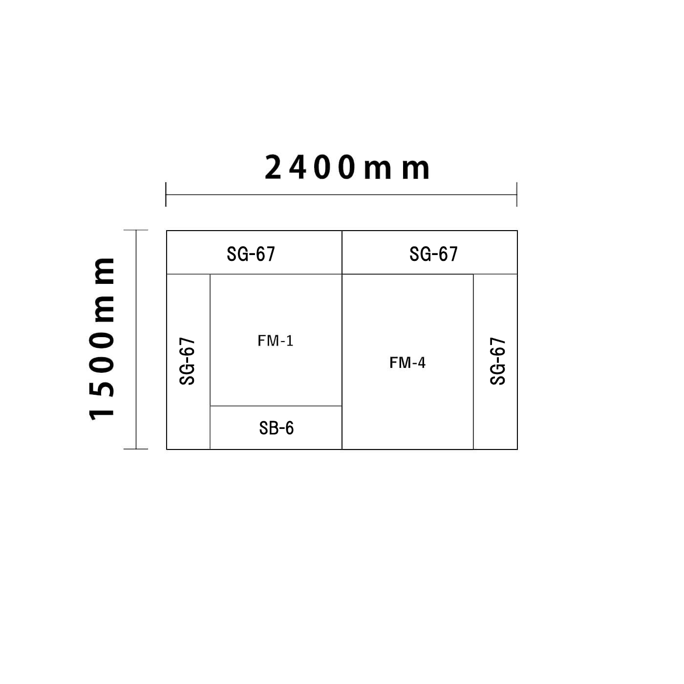 ライオンシリーズ 1畳　入口付き＆下駄箱図面