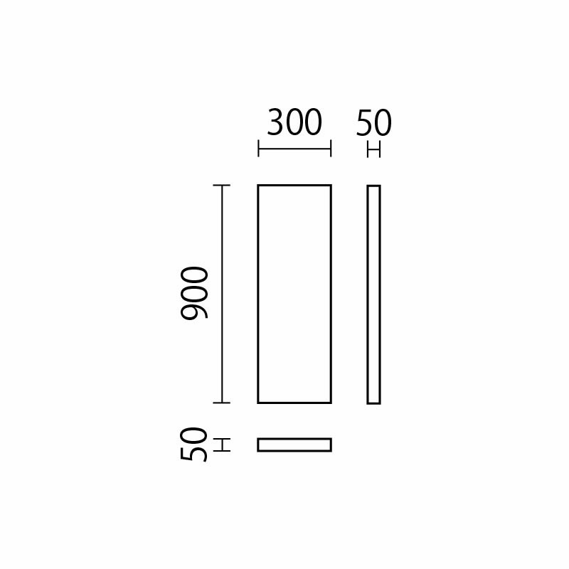 ウォールマット　W300×H900　UM-11図面