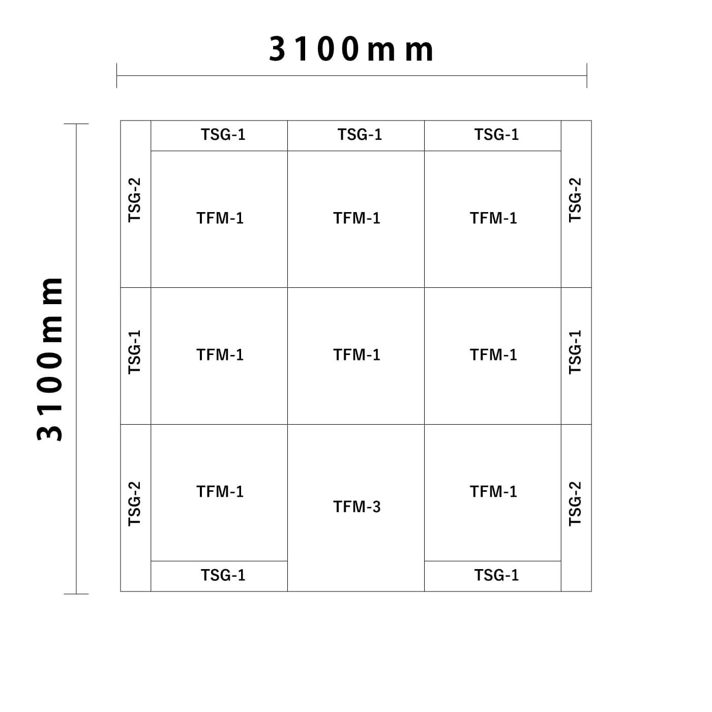 アセロラシリーズ 4.5畳 入口付き図面