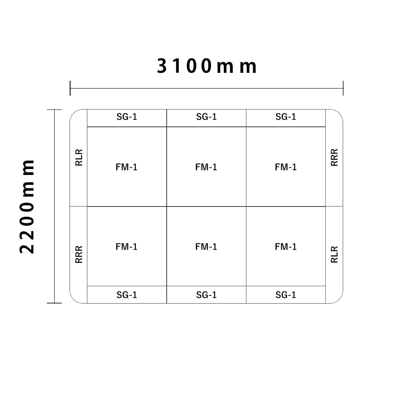 リスセット角R 3畳-1図面