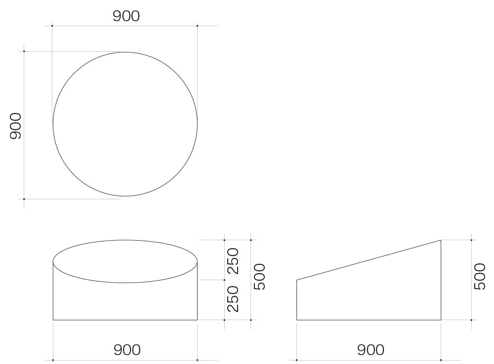 ボールプール遊具　丸型図面