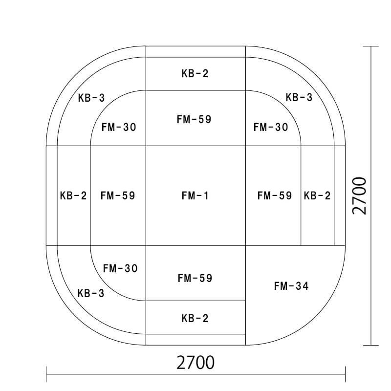 タンポポシリーズ　四角プランＢ図面