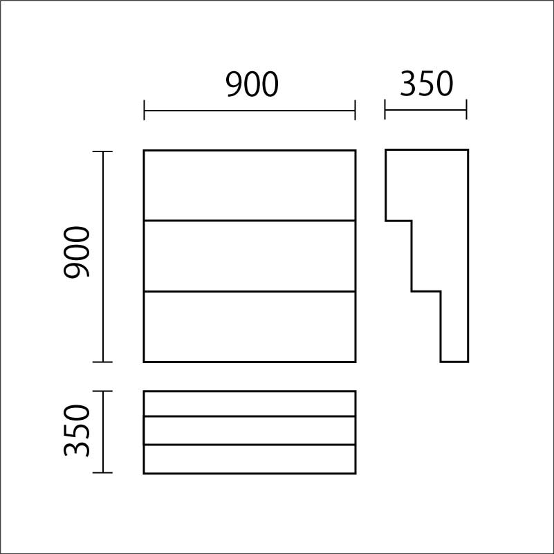 アスレチックシリーズ　階段　KDN-1図面