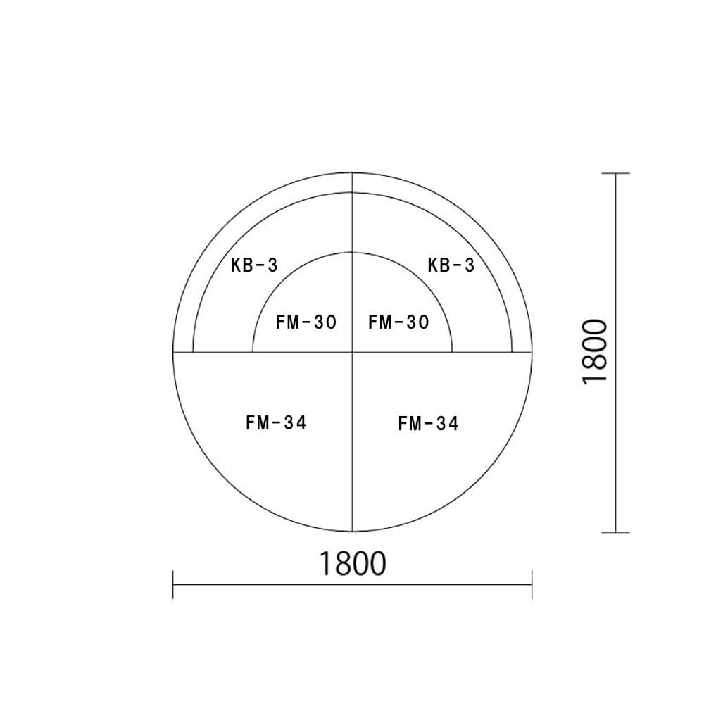 タンポポシリーズ　円型プランＣ図面