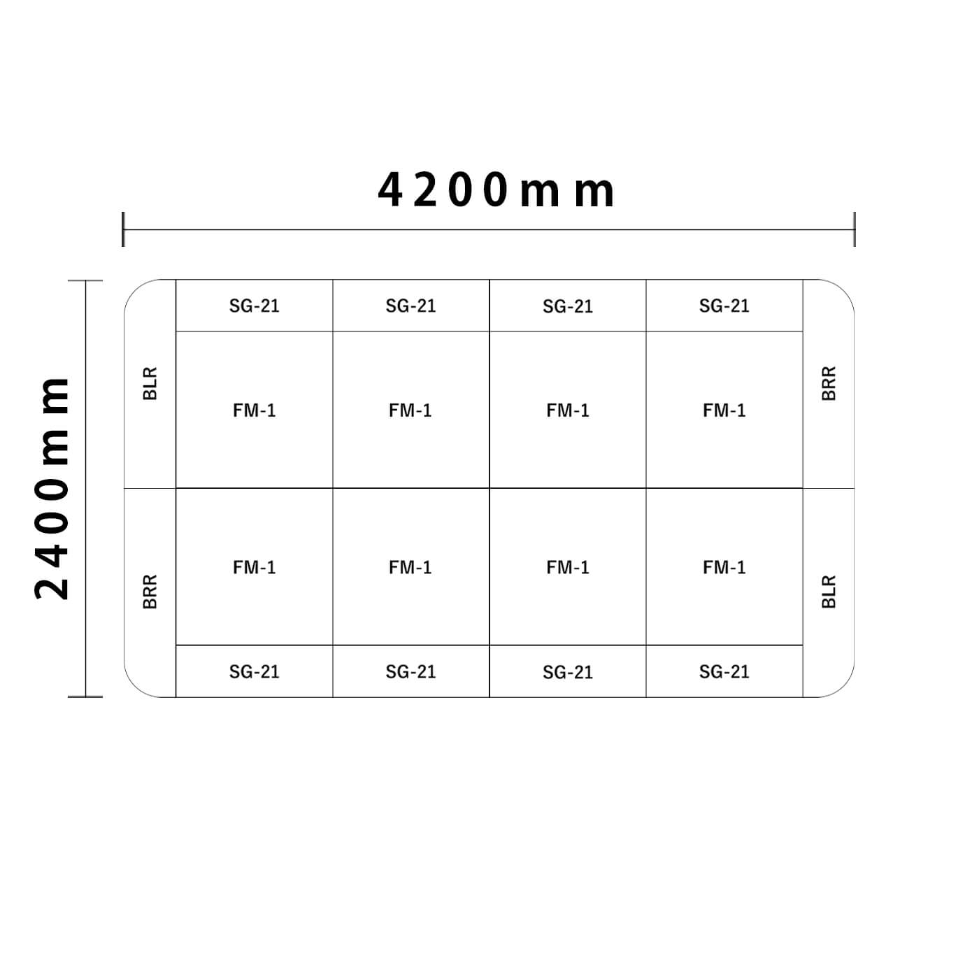 バンビシリーズ 角R 4畳図面