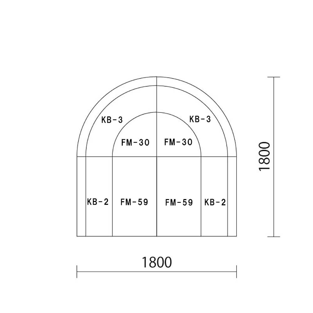 タンポポシリーズ　小判型プランＥ図面